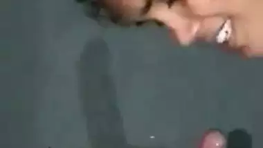 A village lady’s Tamil blowjob makes her man cum