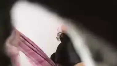 Devar hides near bathroom to see bhabhi nude bath