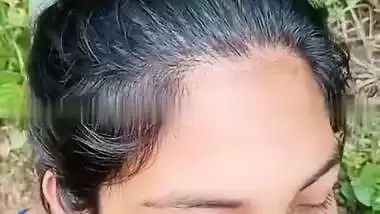 Outdoor HD desi porn of a sexy girl fucking in bushes