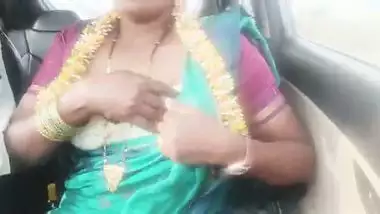Indian car sex.housewife with husbend's father long drive for fucking. Telugu dirty talks.
