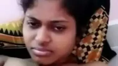 College girlfriend showing boobs on video call