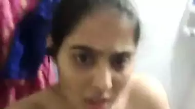 Selfie girl naked fingering with moans unseen video