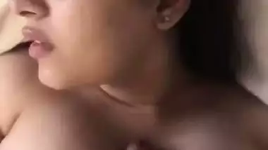 Big boob Bangali girl gives a boobjob to her lover