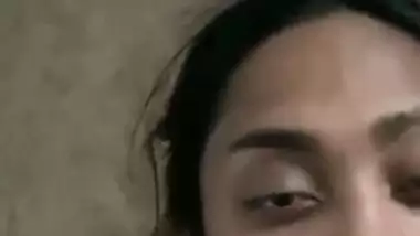 Girlfriend taking cum inside her mouth after blowjob