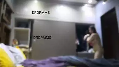 Chubby MILF after bath dress wear caught by stepson