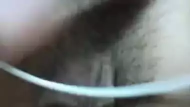 Desi wife and hubby XXX play with each other's genitals for webcam