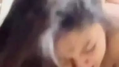 Chubby girlfriend pussy fucking from back by boyfriend