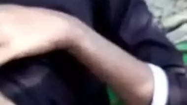 Dehati girl hairy pussy show in jungle