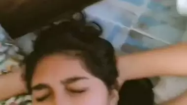 College girl mouth fucking by professor and cum on face