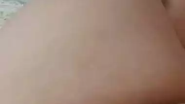 Tanker girl milking boobs on video call to lover