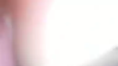 Pink cunt showing after fucking by a shy girl