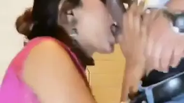 Bhabhi sucks her friend’s big dick in a hotel room