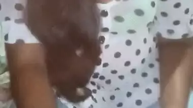 Desi aunty smocking in the room