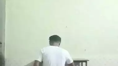 Local sex video of an 18-year-old girl fucking with BF