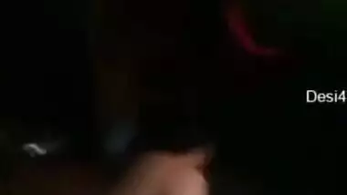 Horny wife blowjob and fucking by husband in night