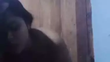 Horny Bangla girl strips and fingers her pussy in nude MMS