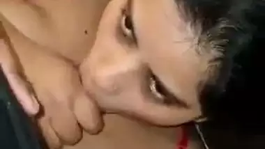 Big boob mature girl shoots her blowjob MMS with her lover