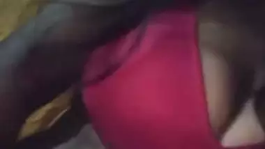 Village girl in bra fingers vaginal hole in standing