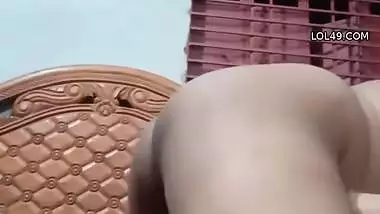 Bangladeshi couple romantic foreplay with boob massage