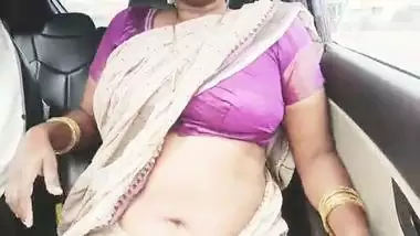 Indian aunty and son in law car long drive for sex. Telugu dirty talks.