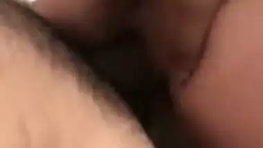 Indian girl fucks in a public bathroom in NRI porn