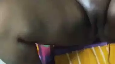 Oily Tamil wife fingering pussy before having sex