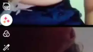 Wife naked boobs sucking by husband before sex