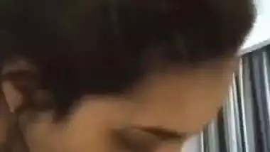 Naughty lady shoots her blowjob MMS fucking a dick