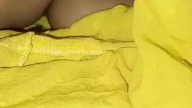 Sleeping sister boob touch by brother and nipple show