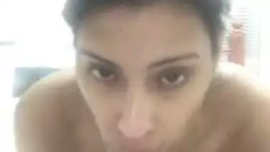 Young and horny girl enjoys with a big dildo