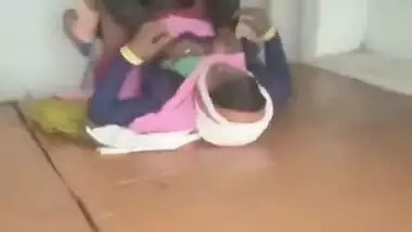 Village aunty boobs press and fucking recorded by other man