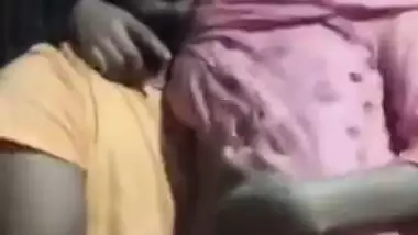 Village wife quick romance boob press by husband