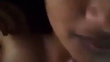 Nude girl makes her lover cum and shoots blowjob MMS