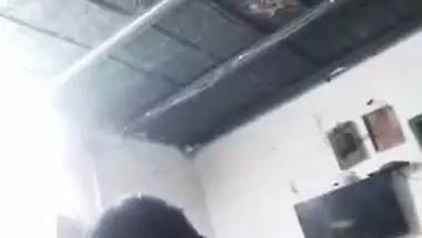 Horny Jija chews big boobs of Sali in a local bf video