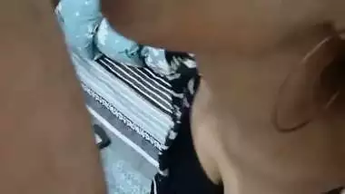 The man shoots a blowjob MMS of a whore sucking his cock