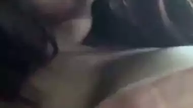 Girlfriend huge boobs shown on video call to boyfriend
