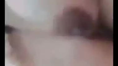 Dark nipples girlfriend video call nude show viral MMS