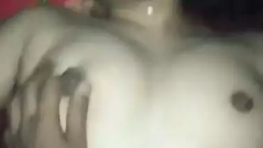 Horny lover plays with his Nude Indian GF’s boobs and pussy
