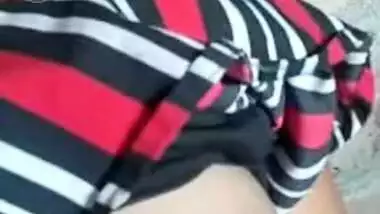 Desi village girl showing her small boobs to lover