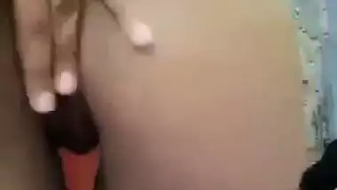 Desi nude Bangla girl strips and shoots her nude MMS